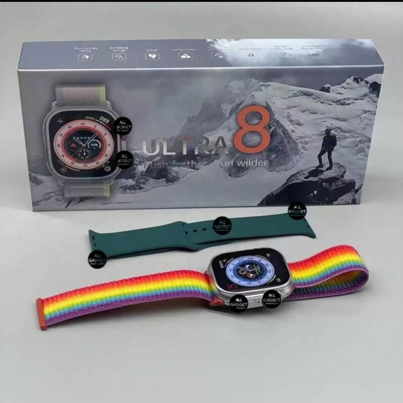 Ultra 8 PRO Smart Fitness Watch - Series 8 (49mm) with Dual Straps - Image 2