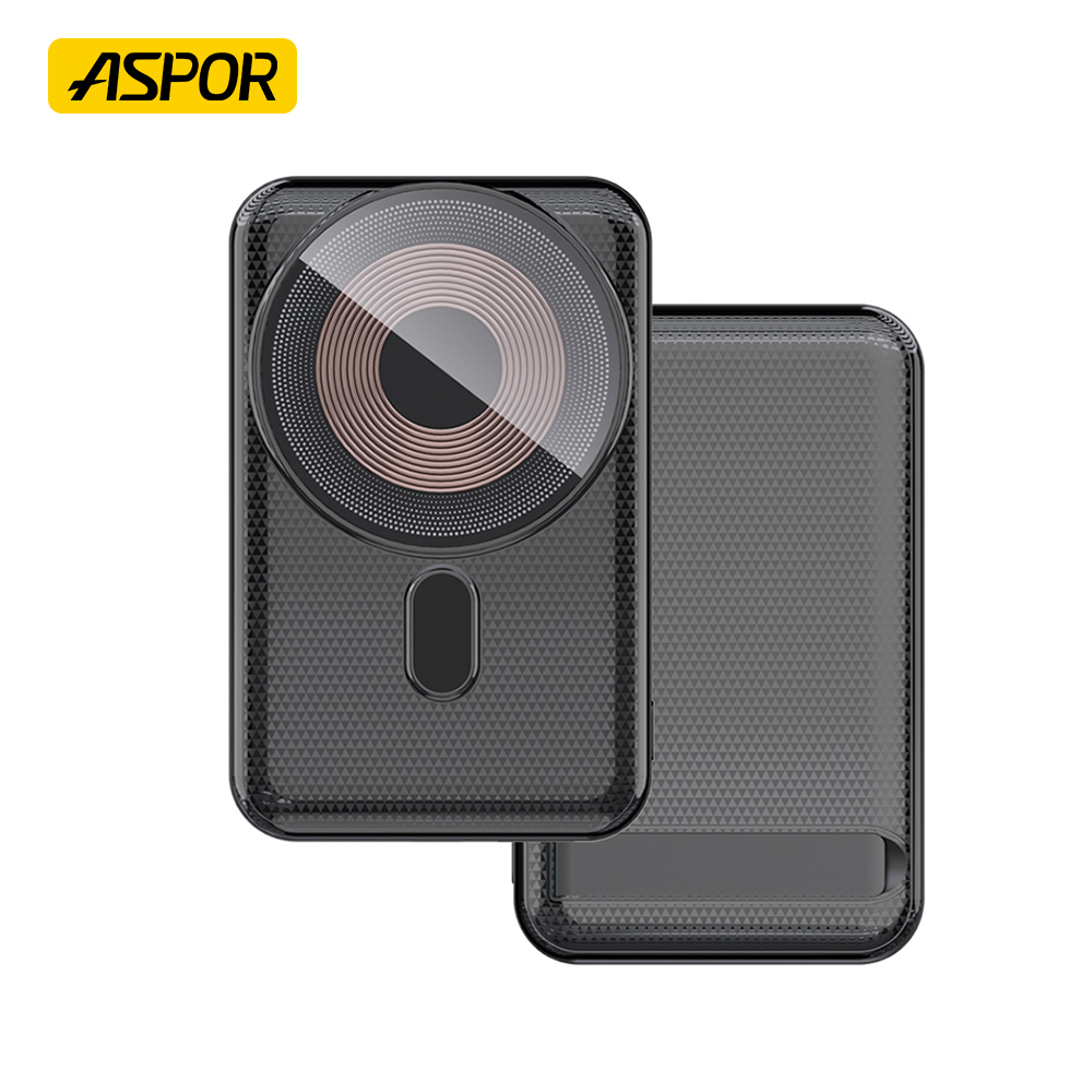 ASPOR A326 10000mAh Wireless & Fast Power Bank - High-Power, Original, and Ultra-Portable